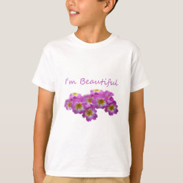 Camiseta Flores moradas, soy hermosa