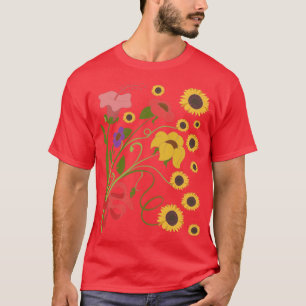 Camiseta Flores naturales florales Plantas Botánicas Flores