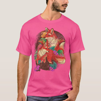 Camiseta Flores naturales Selva animal amante Floral Fo