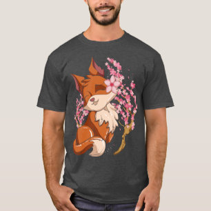 Camiseta Flores Naturaleza Animal Fox Lover Cute Fox