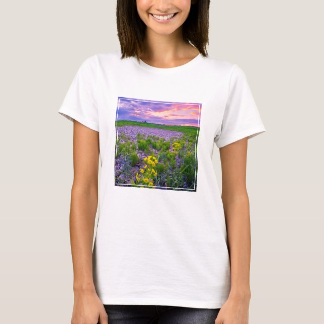 Camiseta Flores | North Dakota Red River Valley (Anverso)