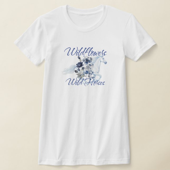Camiseta Flores occidentales Caballos  (Distribución)