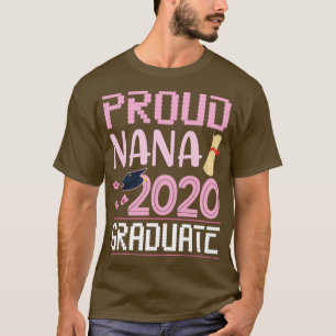 Camiseta Flores Orgullosas Nana 2020 Nieto Graduado Hija