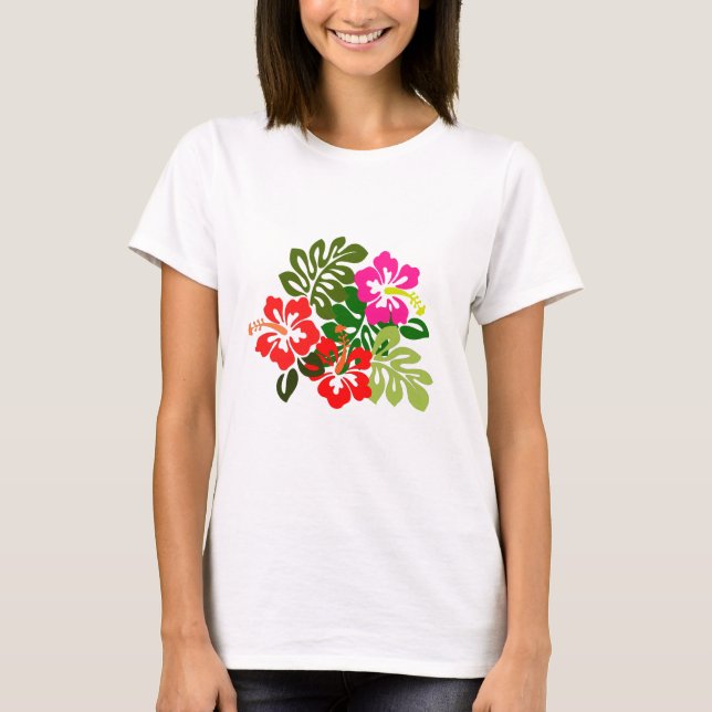 Camiseta Flores para el Día de las Admisiones en Hawái - Dí (Anverso)