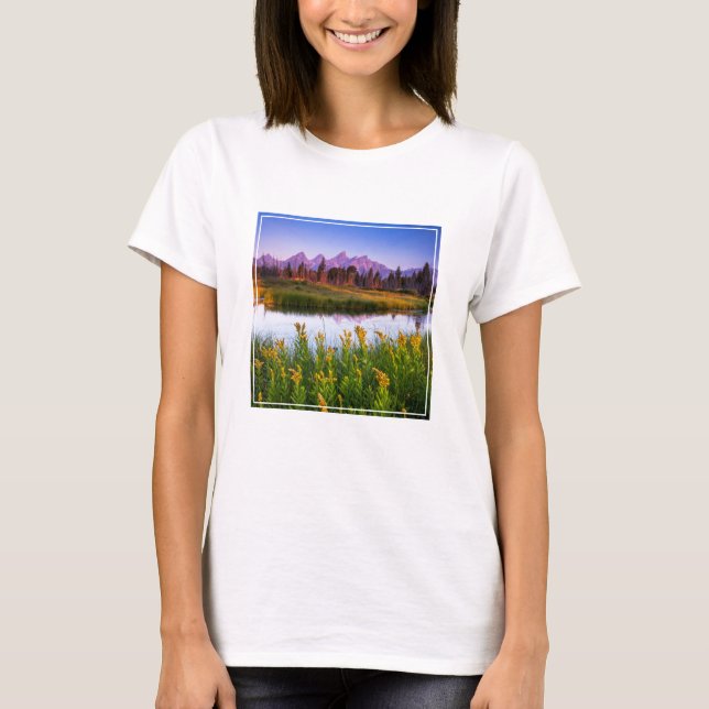 Camiseta Flores | Parque nacional del Gran Tetón, Wyoming (Anverso)