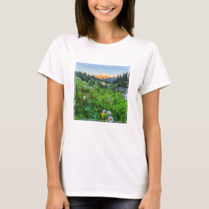 Camiseta Flores   Parque nacional Monte Rainier
