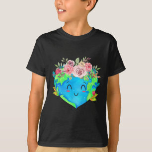 Camiseta Flores pequeñas coronan planeta primavera naturale