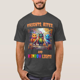 Camiseta ¡Flores, picaduras y luces de arco iris!