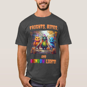 Camiseta ¡Flores, picaduras y luces de arco iris!