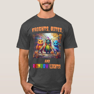 Camiseta ¡Flores, picaduras y luces de arco iris!