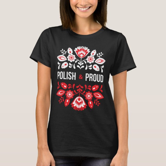 Camiseta Flores polacas y orgullosas de Polonia Polska (Anverso)