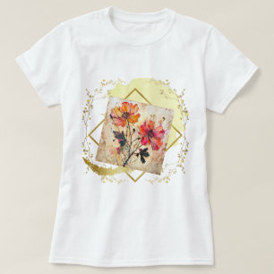 Camiseta Flores presionadas