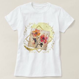 Camiseta Flores presionadas
