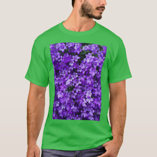 Camiseta Flores púrpuras botánicas