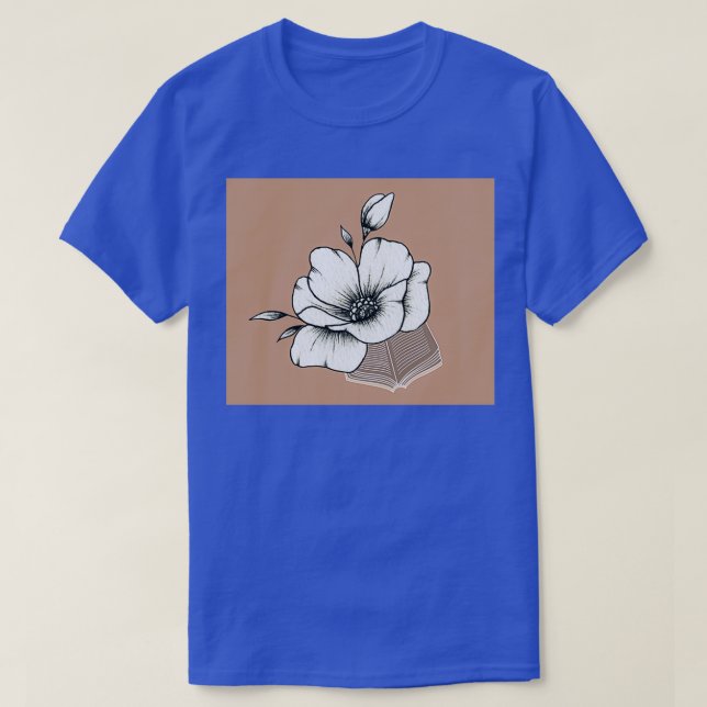 CAMISETA FLORES QUE CRECEN A PARTIR DE LIBROS 6 (Diseño del anverso)