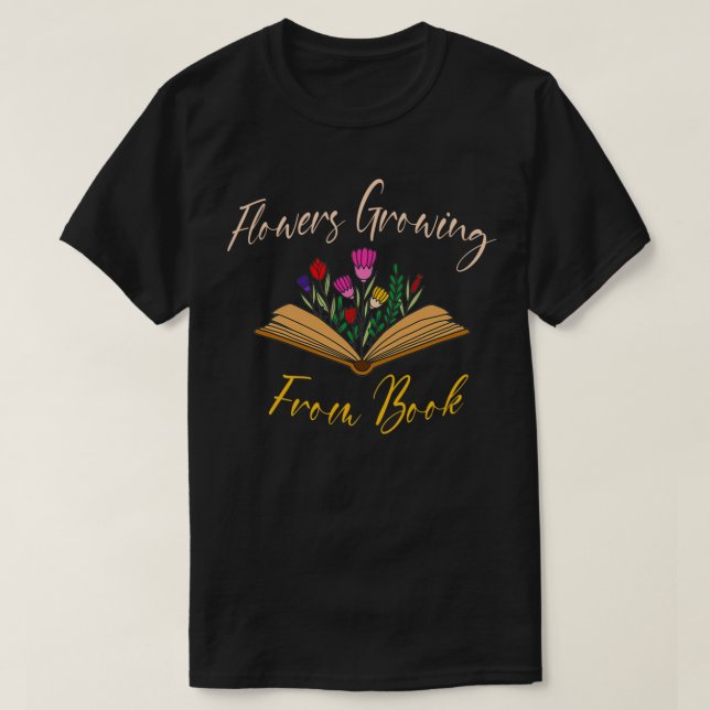 Camiseta Flores que crecen a partir del libro Funny Gift (Diseño del anverso)
