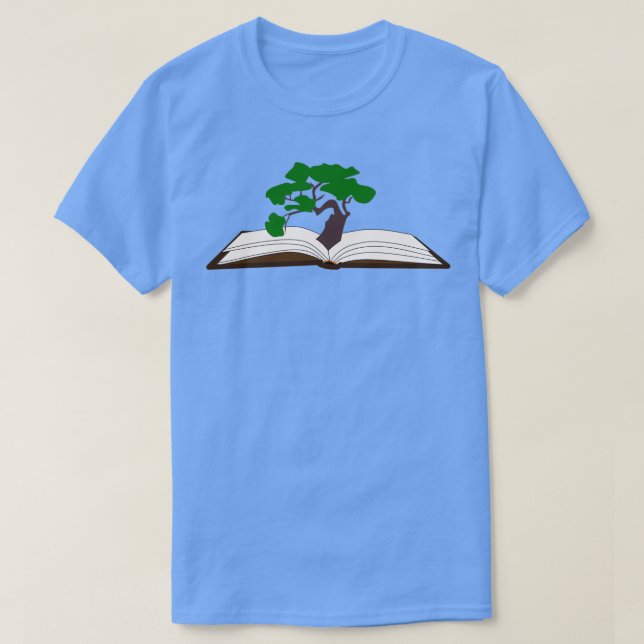 Camiseta Flores que crecen a partir del patrón libro 5 (Diseño del anverso)