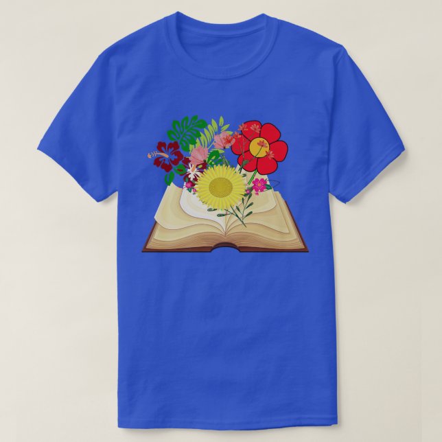 Camiseta Flores que crecen del Feliz Día de los Amantes del (Diseño del anverso)