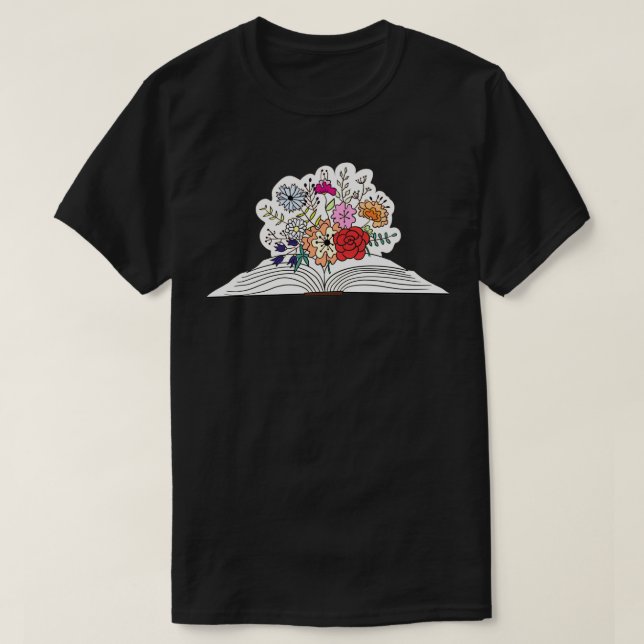 Camiseta Flores Que Crecen Del Libro 47 1 (Diseño del anverso)