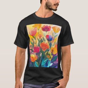 Camiseta Flores radiantes