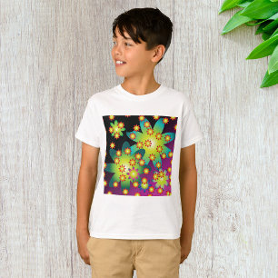 Camiseta Flores retro coloridas