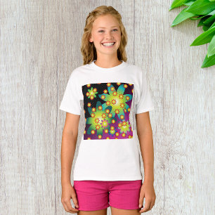 Camiseta Flores retro coloridas