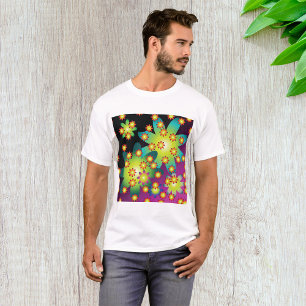 Camiseta Flores retro coloridas