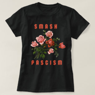 Camiseta Flores retro - Rompe el fascismo