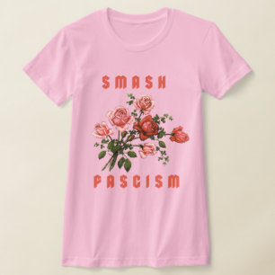 Camiseta Flores retro - Rompe el fascismo