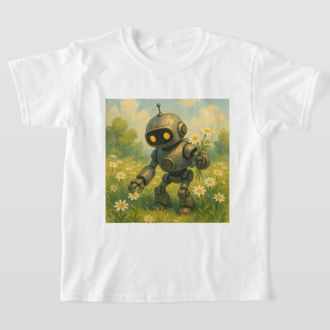 Camiseta Flores Robot Picking (Distribución)
