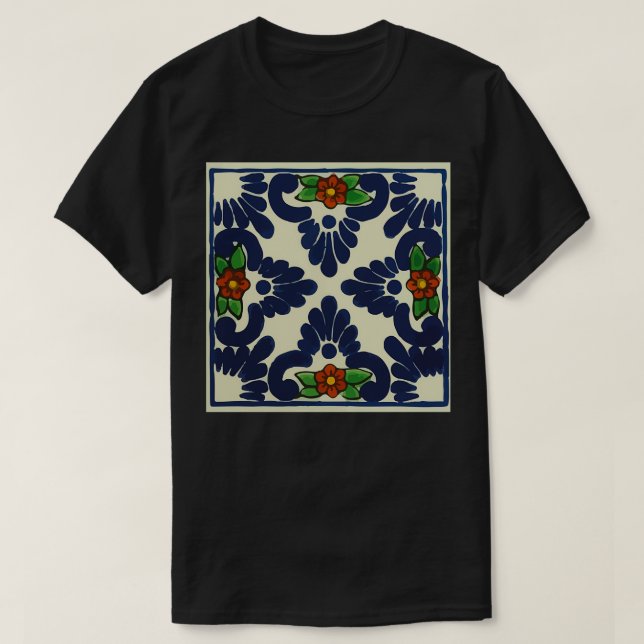 Camiseta Flores rojas delgadas estilo rústico estilo edredó (Diseño del anverso)
