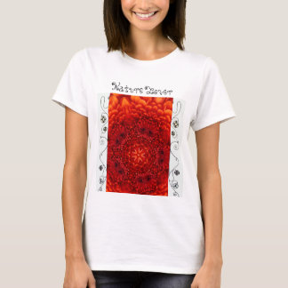 Camiseta FLORES ROJOS DE DAHLIA, Amante abstracto de la nat