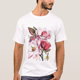 Camiseta Flores rosadas de la magnolia