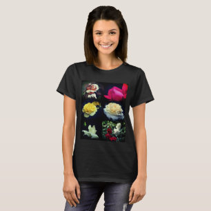 Camiseta Flores Rosas cerrar