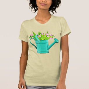 Camiseta Flores rosas en aguas turquesas no pueden ser cami