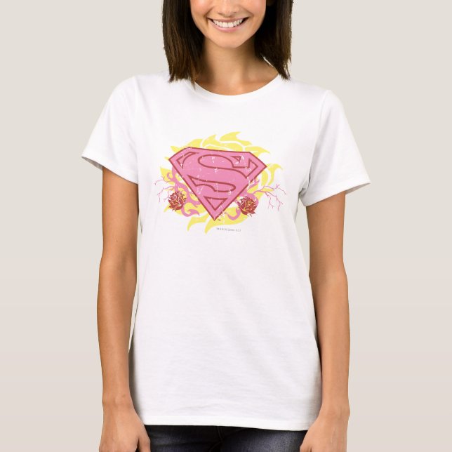 Camiseta Flores rosas superchicas (Anverso)