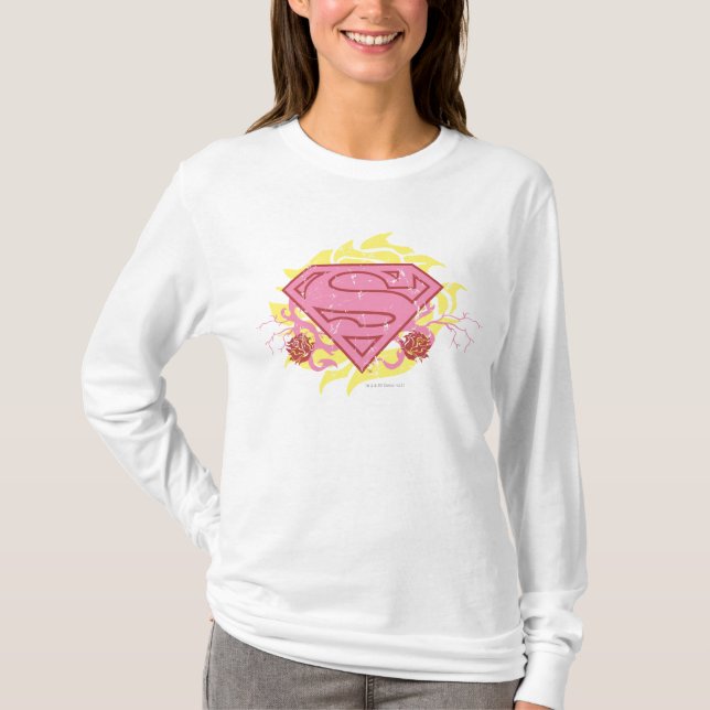 Camiseta Flores rosas superchicas (Anverso)