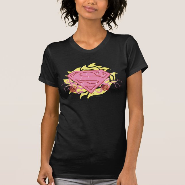 Camiseta Flores rosas superchicas (Anverso)
