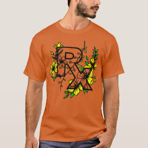 Camiseta Flores Rx amarillas
