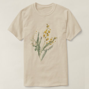 Camiseta Flores salvajes de largo tamaño minimalistas