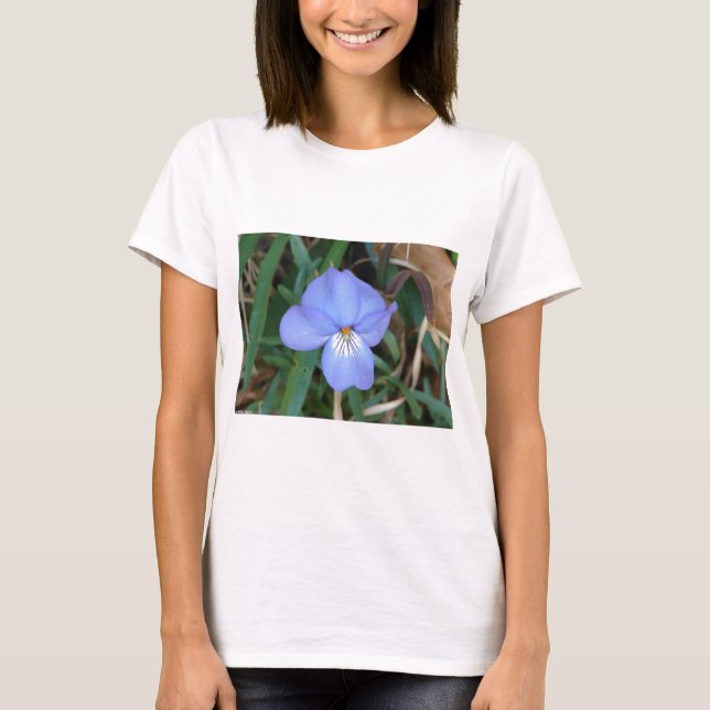 Camiseta Flores salvajes Regalos de aguas termales violetas (Anverso)