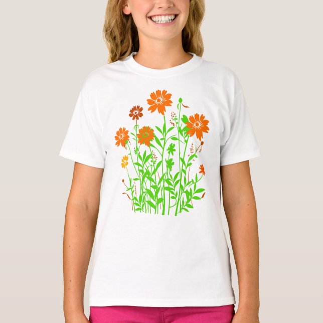 Camiseta Flores silvestres (Anverso)
