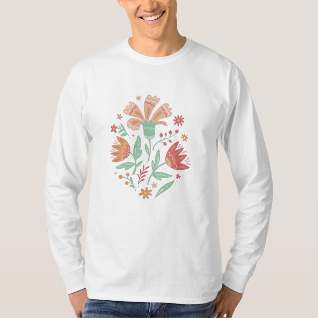 Camiseta Flores silvestres (Anverso)