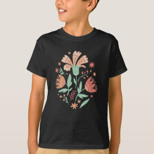 Camisetas Diseño Del Estampado De Flores 