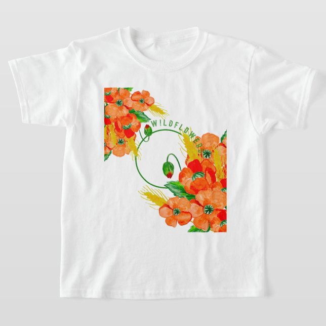 Camiseta Flores silvestres acuarela (Distribución)