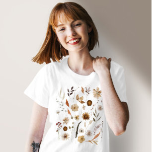 Camiseta Flores silvestres acuáticas de otoño
