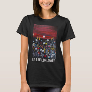 Camiseta Flores silvestres al atardecer Pintura de Alfred F