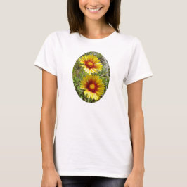 Camiseta Flores silvestres amarillas F25w Gaillardia