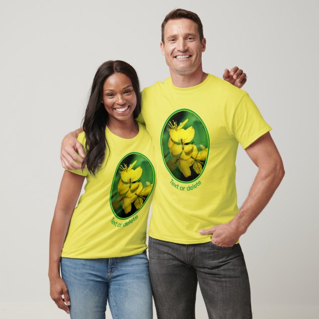 Camiseta Flores silvestres amarillas personalizadas (Unisexo)