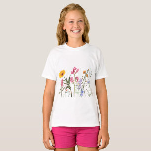 Camiseta Flores Silvestres, Camiseta Infantil Botá